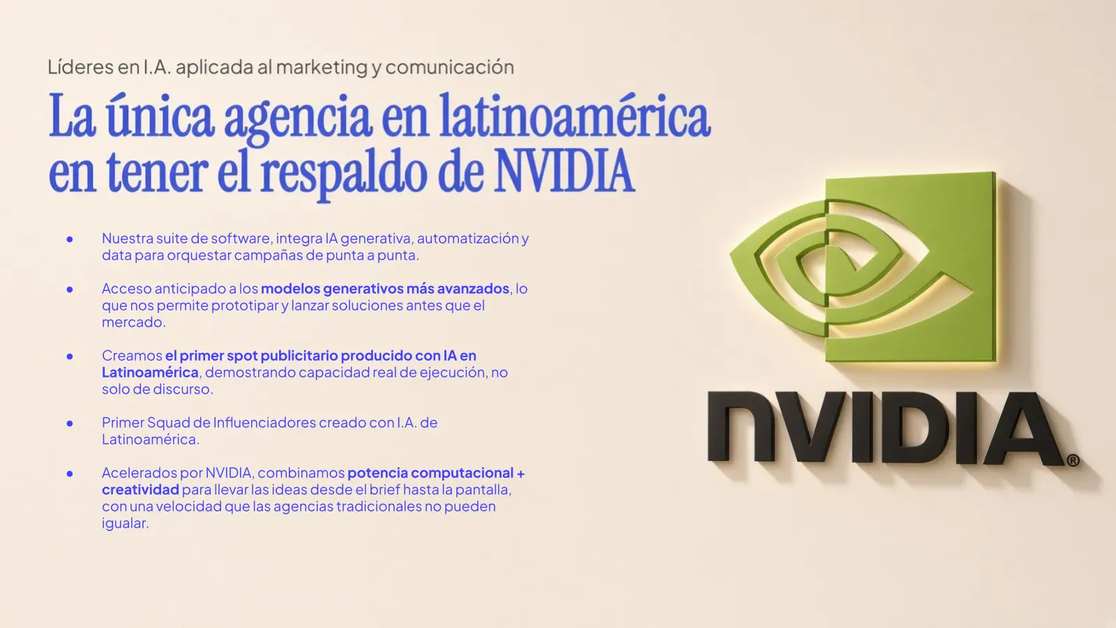 Participación de Wiwo en NVIDIA Inception