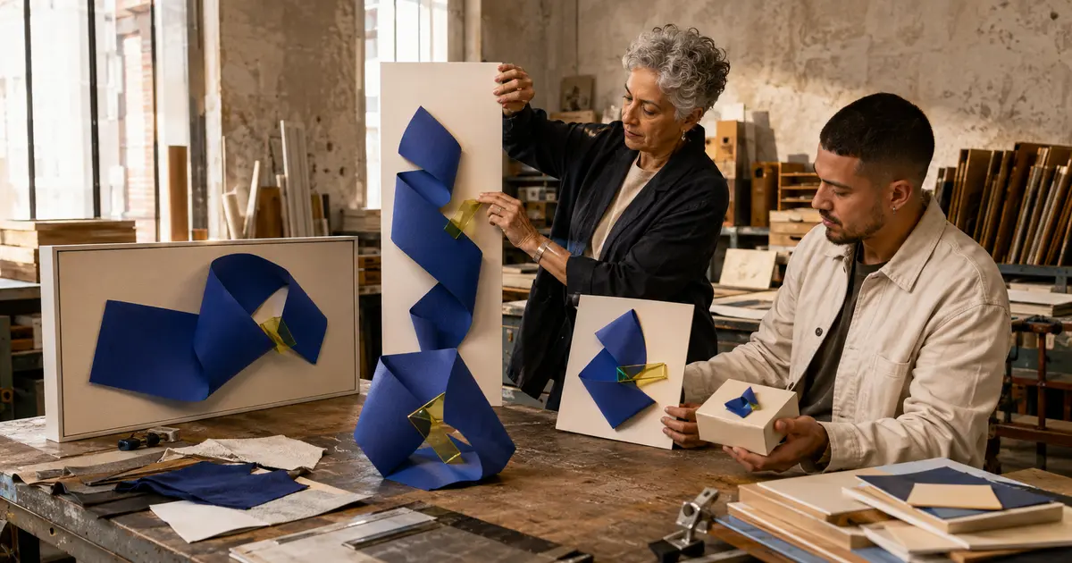 Directores de arte adaptan una idea escultórica a múltiples formatos físicos