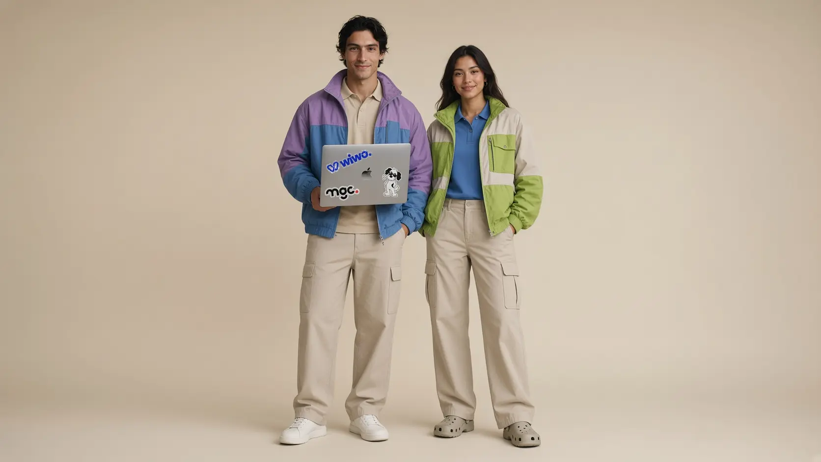 Dos personas representando la colaboración entre criterio humano y tecnología